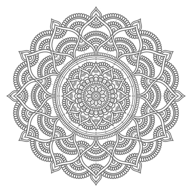 Premium Vector | Hand drawn circle style mandala illustration