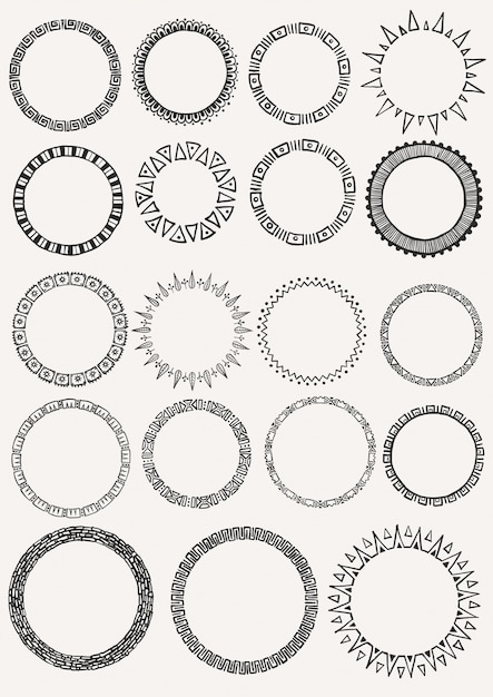 Download Hand drawn circles collection Vector | Free Download