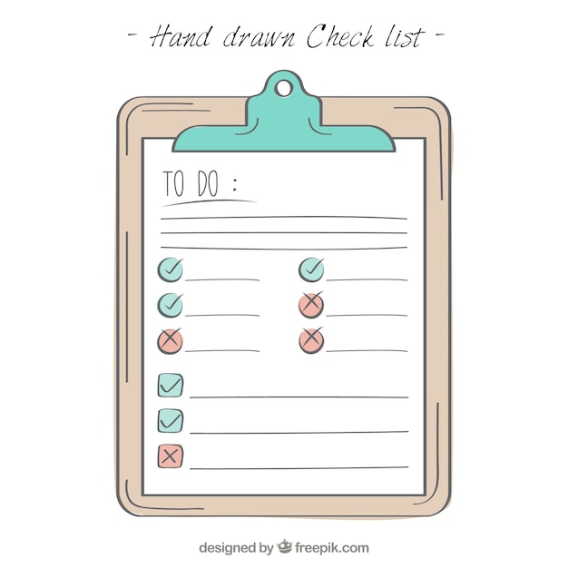 Checklist Drawing