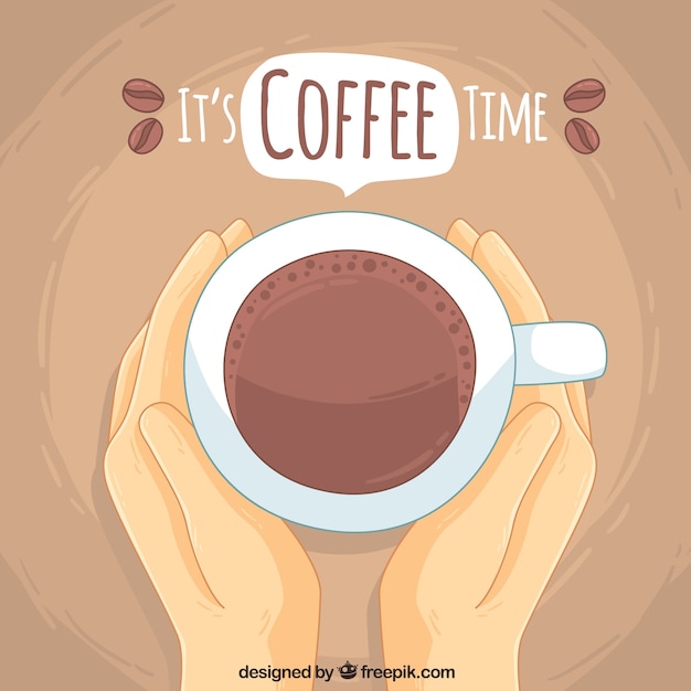 Download Free Hand Drawn Coffee Cup Background Free Vector Use our free logo maker to create a logo and build your brand. Put your logo on business cards, promotional products, or your website for brand visibility.