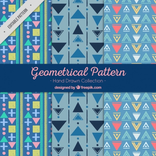 hand drawn geometric patterns