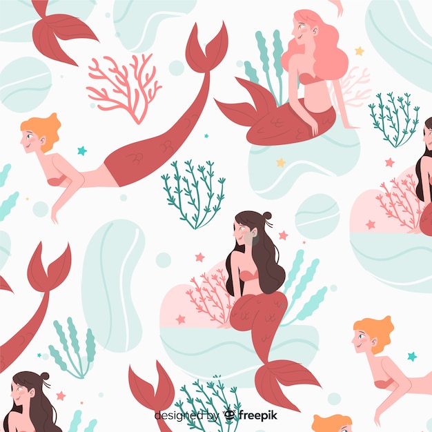 Free Free 180 Mermaid Pattern Svg Free SVG PNG EPS DXF File