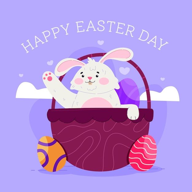 Premium Vector | Hand drawn cute easter illustration