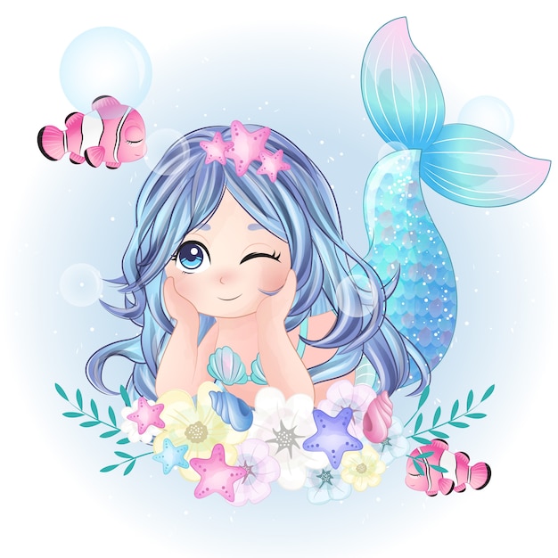 Free Free 249 Cute Mermaid Svg Free SVG PNG EPS DXF File