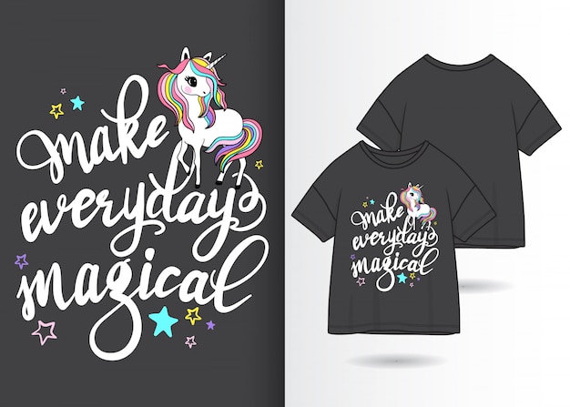 Download Free Hand Drawn Cute Unicorn Illustration With T Shirt Design Premium Use our free logo maker to create a logo and build your brand. Put your logo on business cards, promotional products, or your website for brand visibility.