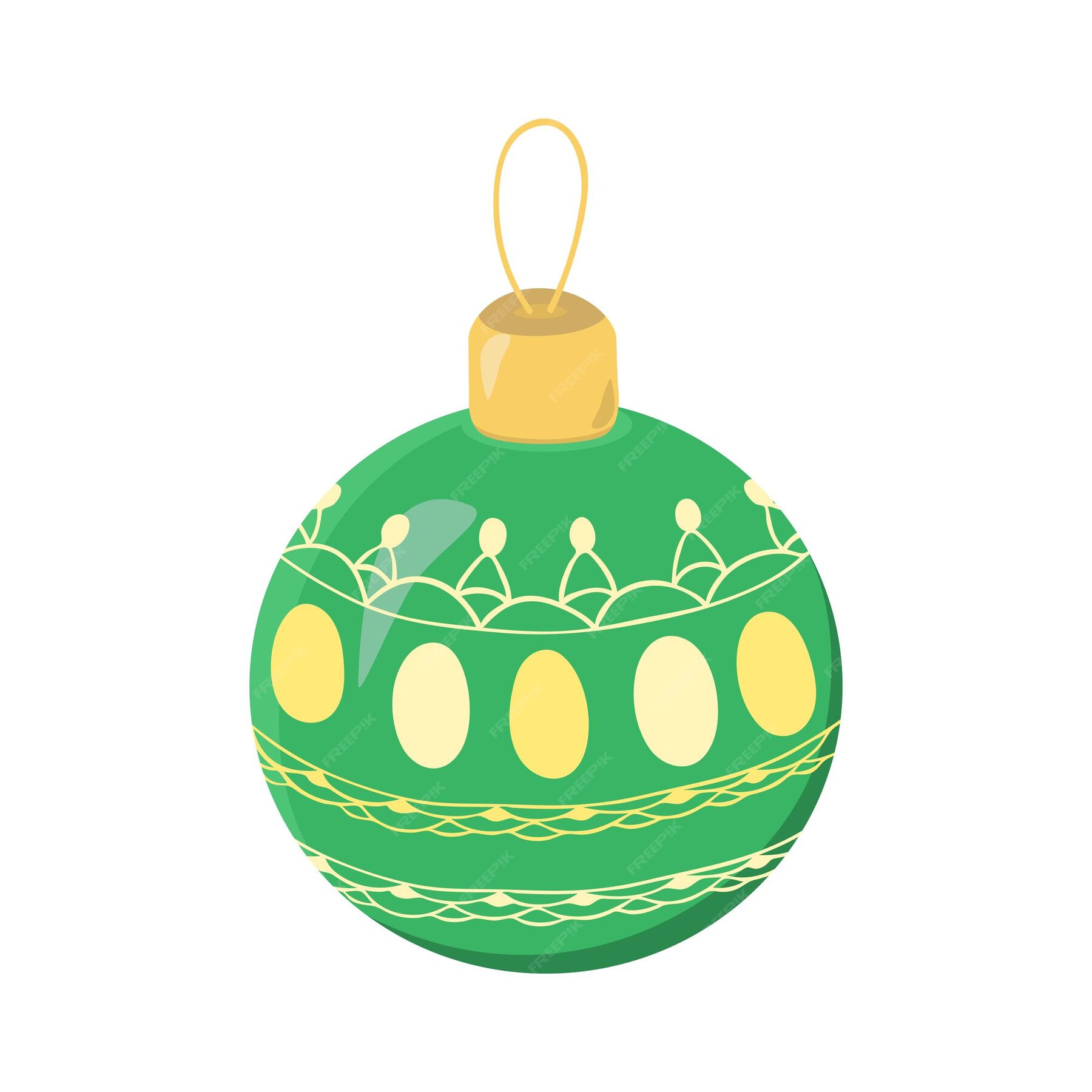 Premium Vector | Hand drawn decorative christmas ornament. christmas ...