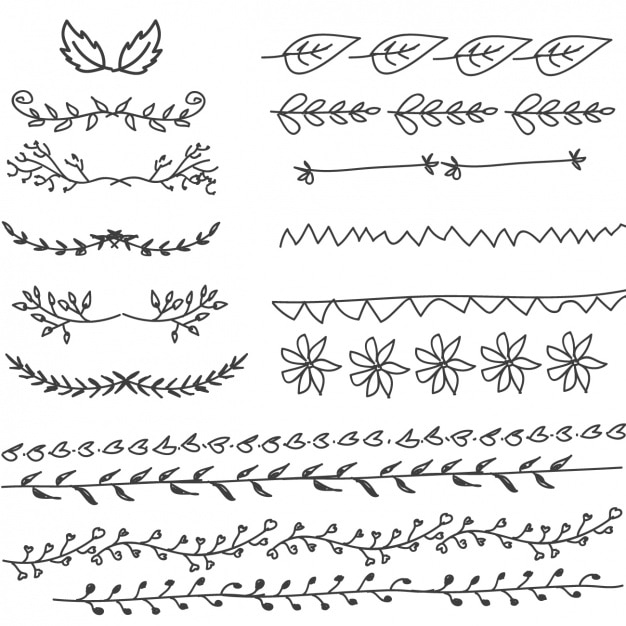 Download Free Vector | Hand drawn decorative elements