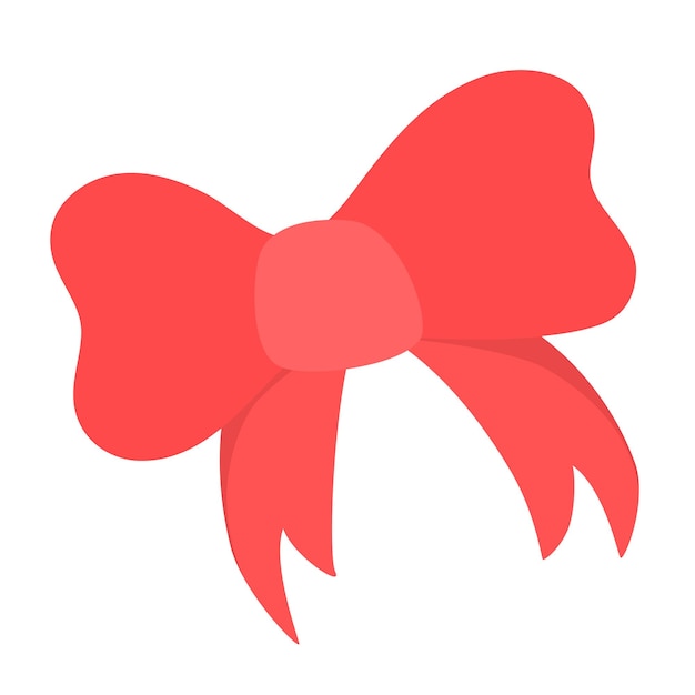 Premium Vector Hand drawn decorative red bow. vector doodle sketch