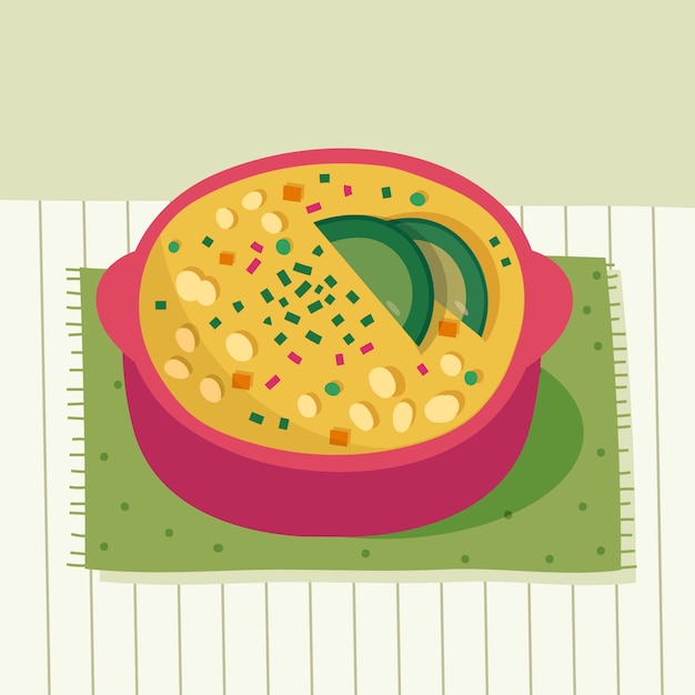 Free Vector | Hand drawn delicious locro illustration