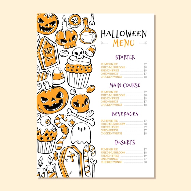 free-vector-hand-drawn-design-halloween-menu-template