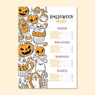 Free Printable Halloween Menu Templates