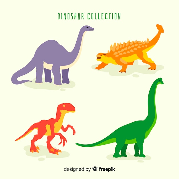 Free Vector | Hand Drawn Dinosaur Collection