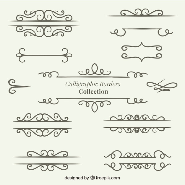 Hand Drawn Dividers Collection Vector Free Download