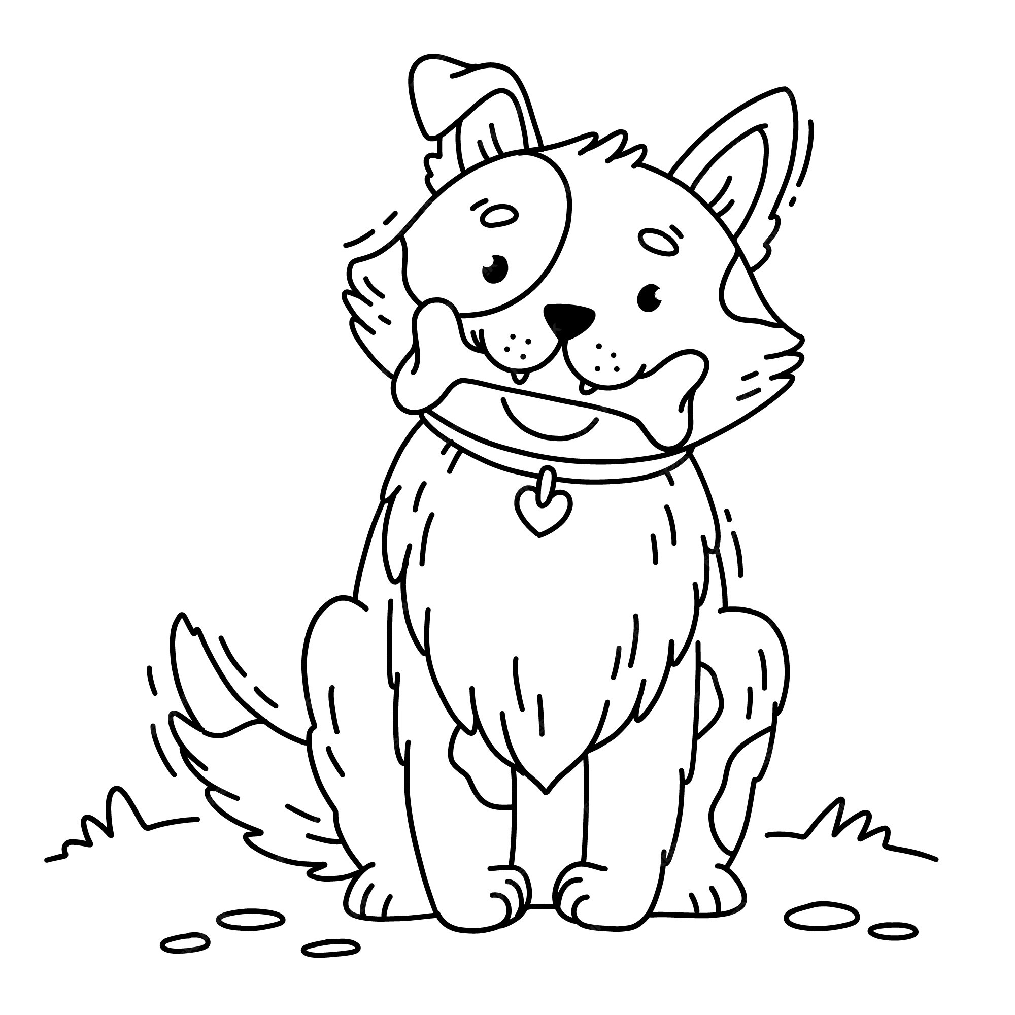 Outline Images Of Dogs