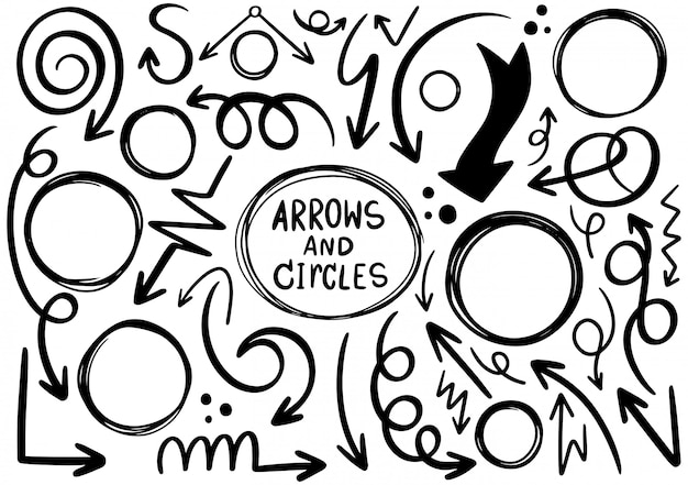 Download Free Hand Drawn Doodle Design Arrows And Circles Elements Premium Vector Use our free logo maker to create a logo and build your brand. Put your logo on business cards, promotional products, or your website for brand visibility.