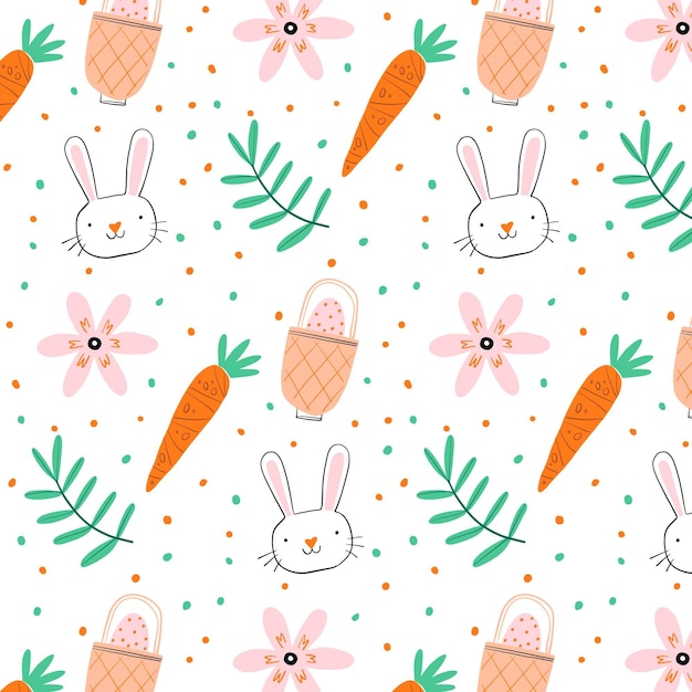 Free Vector | Hand drawn easter pattern