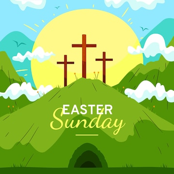 Free Vector | Hand-drawn easter sunday illustration