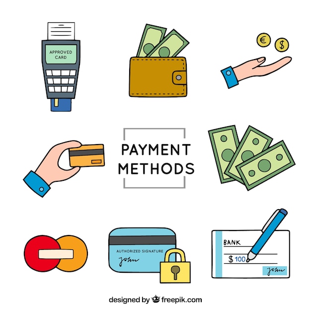 Download Free Download Free Hand Drawn Elements Of Payment Methods Vector Freepik Use our free logo maker to create a logo and build your brand. Put your logo on business cards, promotional products, or your website for brand visibility.