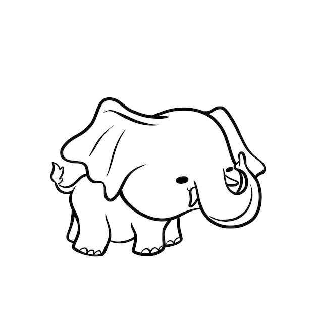 elephant outline images
