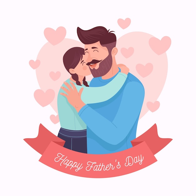 Free Vector | Hand drawn father's day illustration