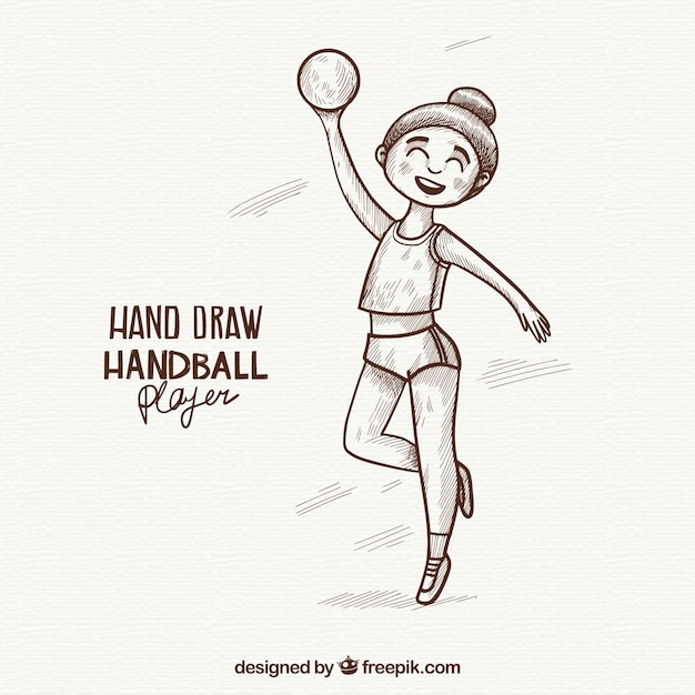 Download Free Download Free Hand Drawn Female Handball Player Vector Freepik Use our free logo maker to create a logo and build your brand. Put your logo on business cards, promotional products, or your website for brand visibility.