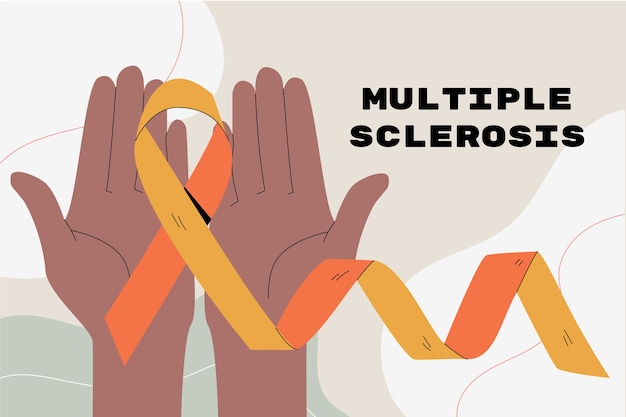 Premium Vector | Hand Drawn Flat Design Multiple Sclerosis Illustration