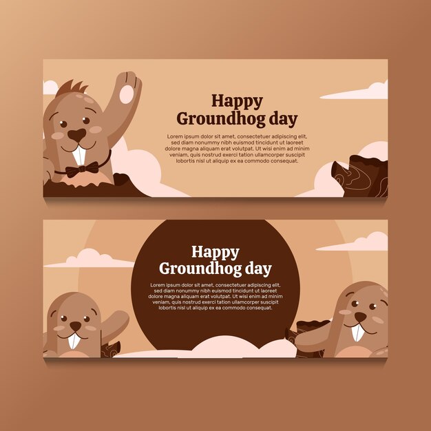 groundhog day banner