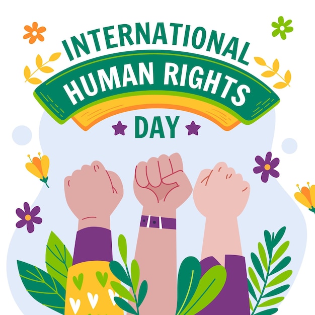 Premium Vector Hand Drawn Flat International Human Rights Day