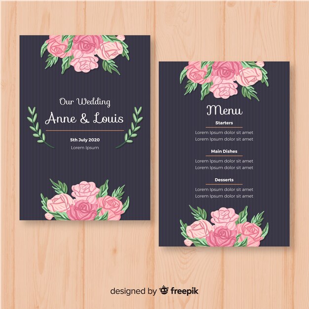 Wedding Menu Templates Free Download