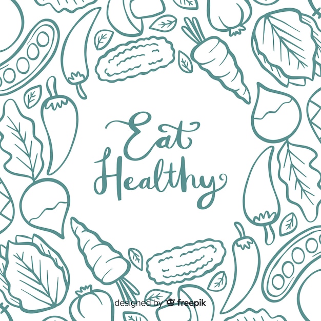 Free Vector | Hand drawn food background