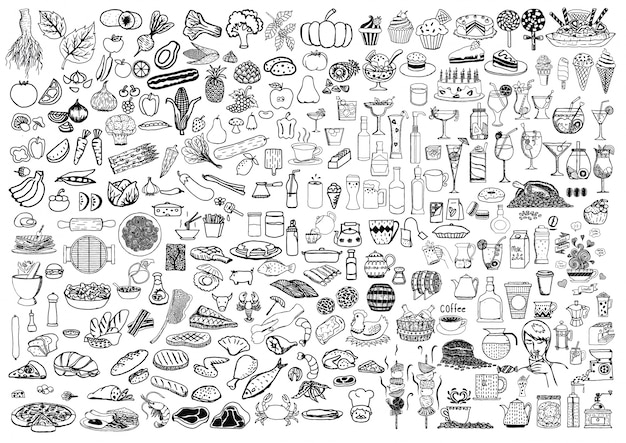 Download Food Doodles Images | Free Vectors, Stock Photos & PSD