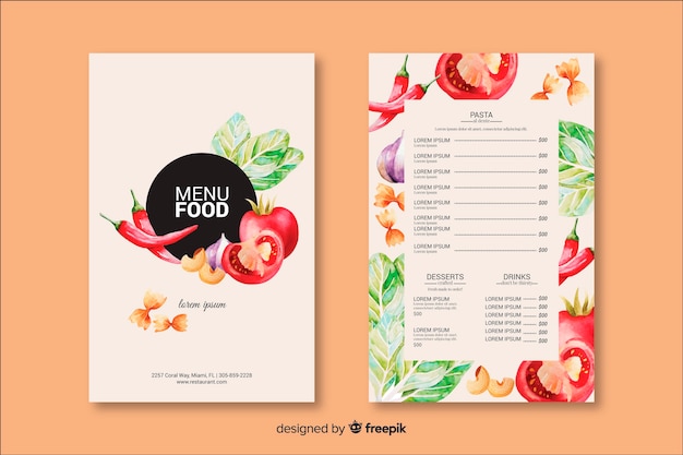 Food Menu Template Free from image.freepik.com