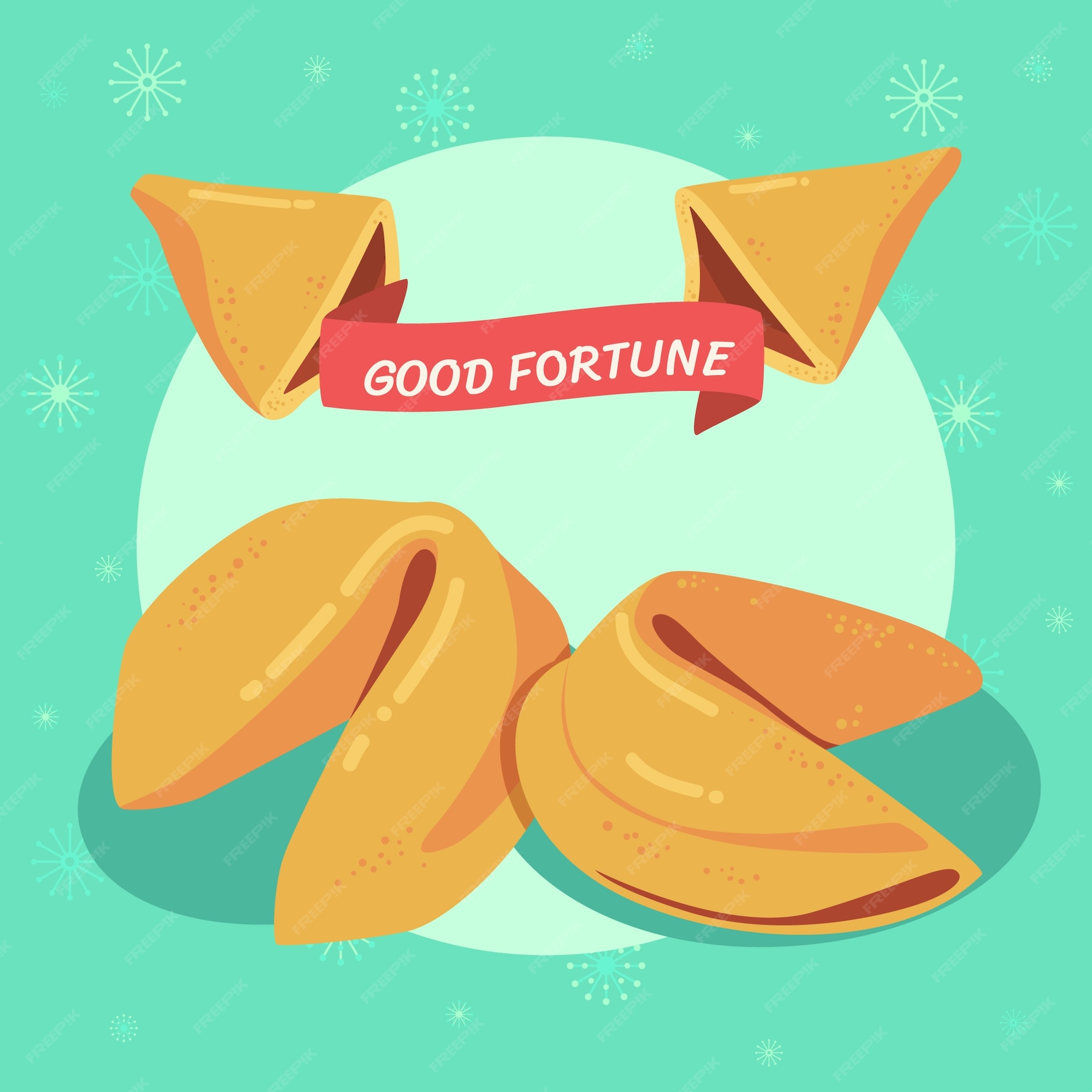 Free Vector | Hand drawn fortune cookie illustration