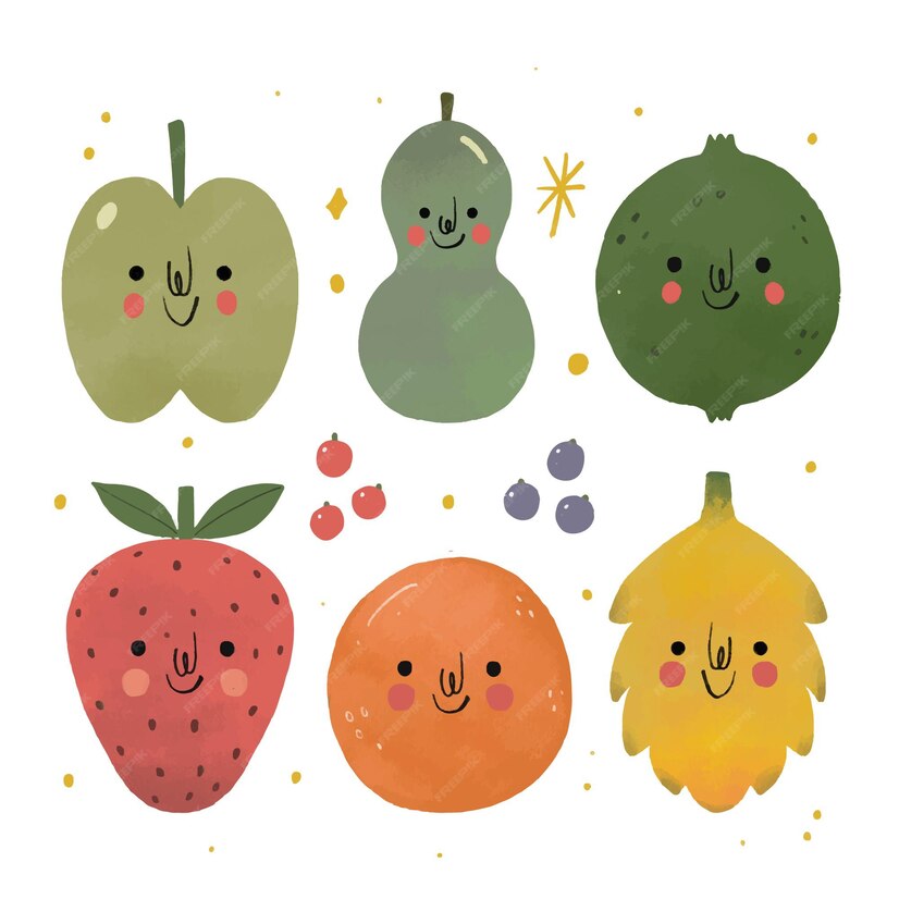 Free Vector | Hand drawn fruit collection