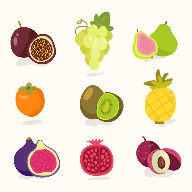 Free Vector | Hand drawn fruit collection