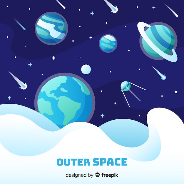 Free Vector | Hand drawn galaxy background