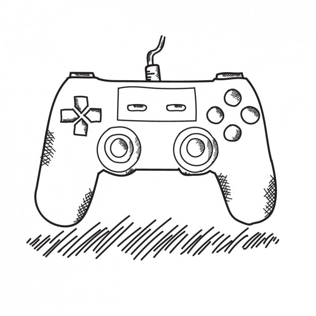 Free Vector | Hand drawn game controller