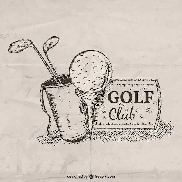 Hand drawn golf club illustration | Stock Images Page | Everypixel