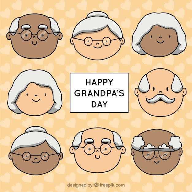 Download Premium Vector Hand Drawn Grandpa S Celebrating Grandparents Day