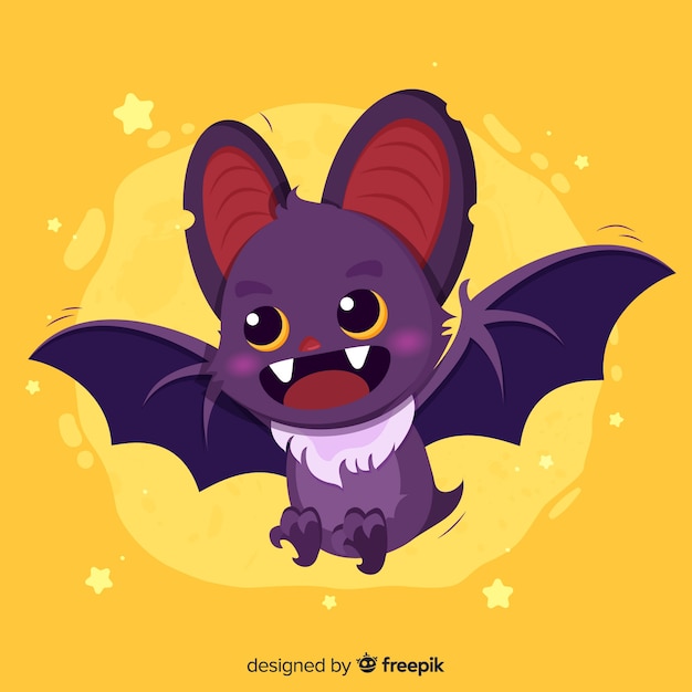 Hand drawn halloween bat Vector | Free Download