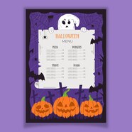 Free Printable Halloween Menu Templates