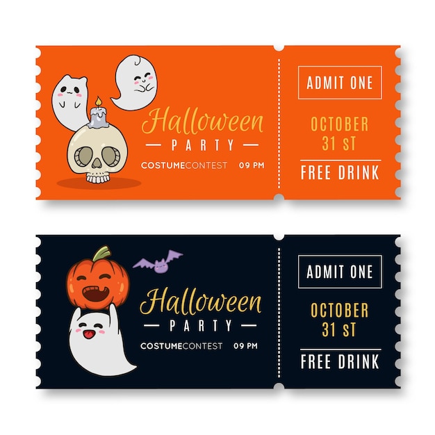 free-vector-hand-drawn-halloween-tickets-template