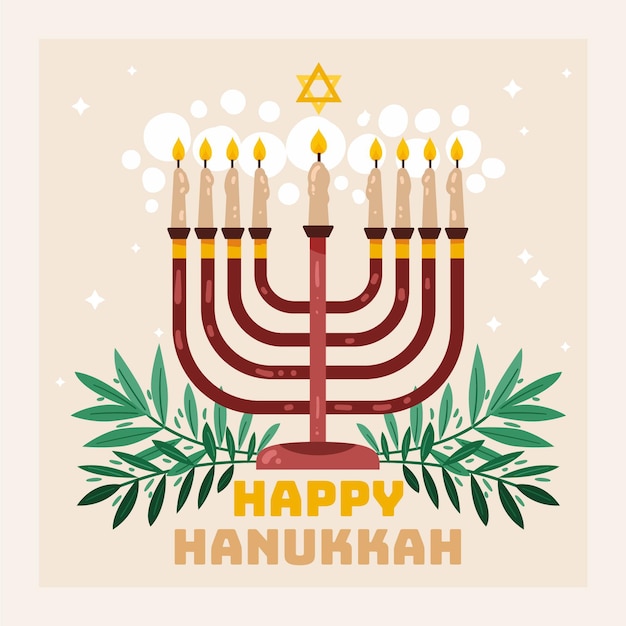 Free Vector | Hand drawn hanukkah concept