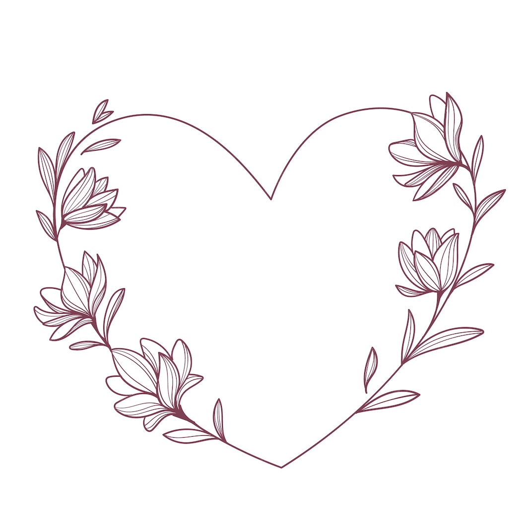 Free Vector Hand drawn hearts border and frame