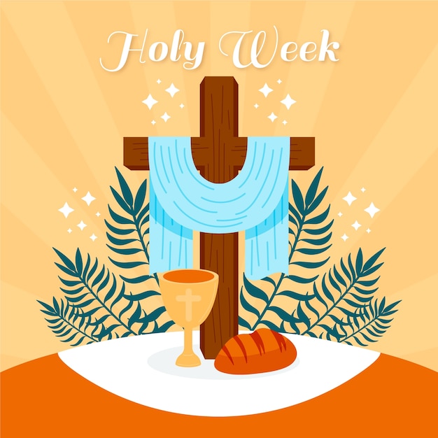 Free Vector | Hand drawn holy week concept