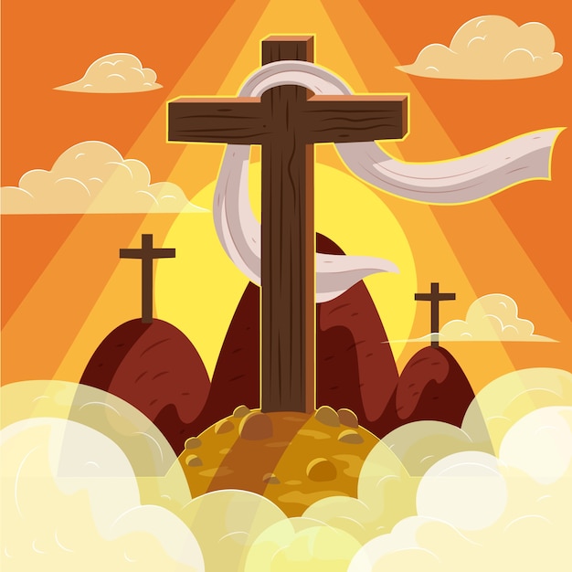 Free Vector Hand drawn holy week concept