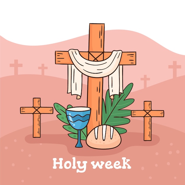Free Vector Handdrawn holy week