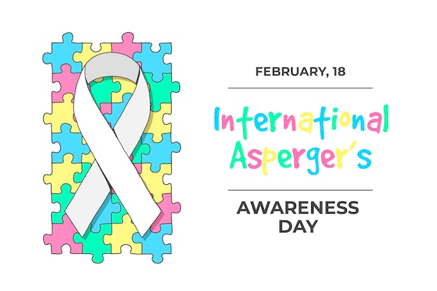 Premium Vector | Hand drawn international asperger’s awareness day