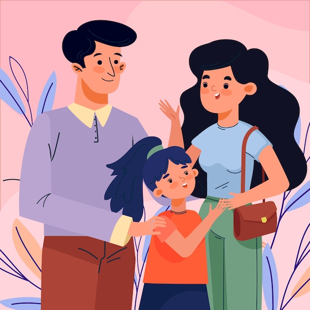 Hand drawn international day of families | Free Vector