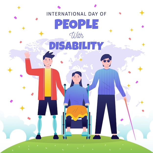 Free Vector | Hand Drawn International Day Of People With Disability